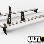 2 Bar Heavy Duty Aluminium Roof Bars For The Vauxhall Combo 2001 - 2012