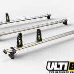 3 Bar Heavy Duty Aluminium Roof Bars For The Mercedes Sprinter Van 2006 - 2016