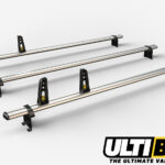3 Bar Reinforced Aluminium Roof Bars For The Fiat Ducato Van Oct 2006 On