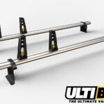 2 Bar Reinforced Aluminium Roof Bars For The Fiat Fiorino Van