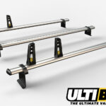 3 Bar Reinforced Aluminium Roof Bars For The Citroen Nemo Van