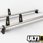 2 Bar Heavy Duty Aluminium Roof Bars For The Renault Master May 2010 On Van
