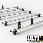 5 Bar Heavy Duty Aluminium Roof Bars For The Renault Lwb Master May 2010 On Van