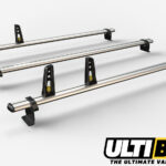 3 Bar Heavy Duty Aluminium Roof Bars For The 2013-2023 Transit Custom