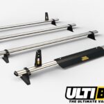4 Heavy Duty Roof Bars for the 2014-2019 Trafic, Vivaro, Talento, Nv300 Low Roof